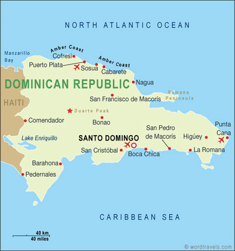 Dominican Republic map