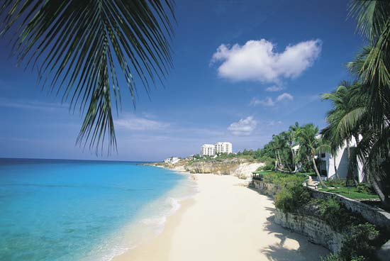 Saint Martin beach view