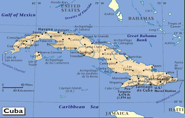 cuba map